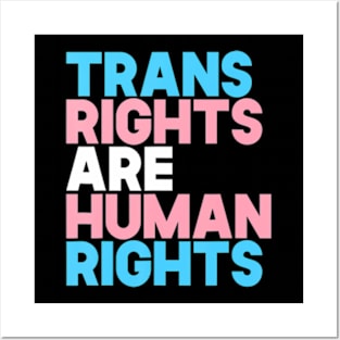 Trans Right are Human Rights Transgender LGBTQ Pride Posters and Art